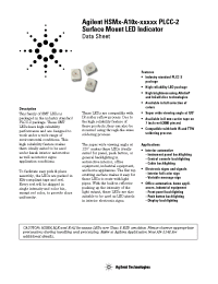 Datasheet HSMB-A100-J00J1 manufacturer Agilent